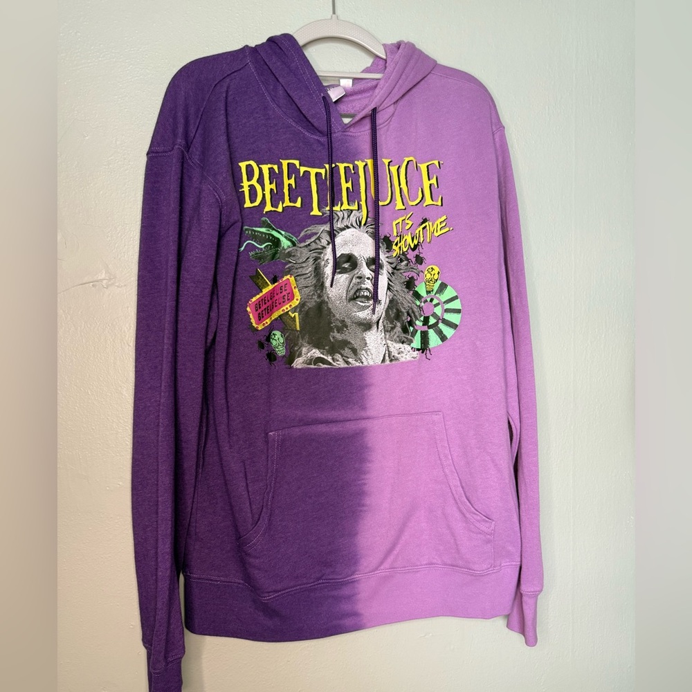 Beetlejuice tie dye pullover graphic hoodie‎